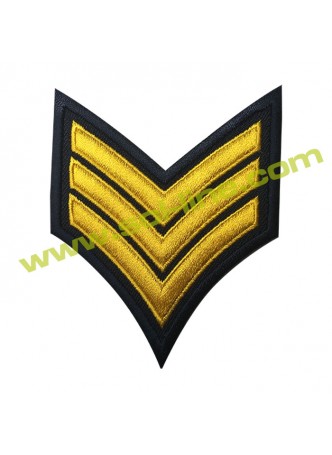Embroidered Patch For Army With Regimental Stripes